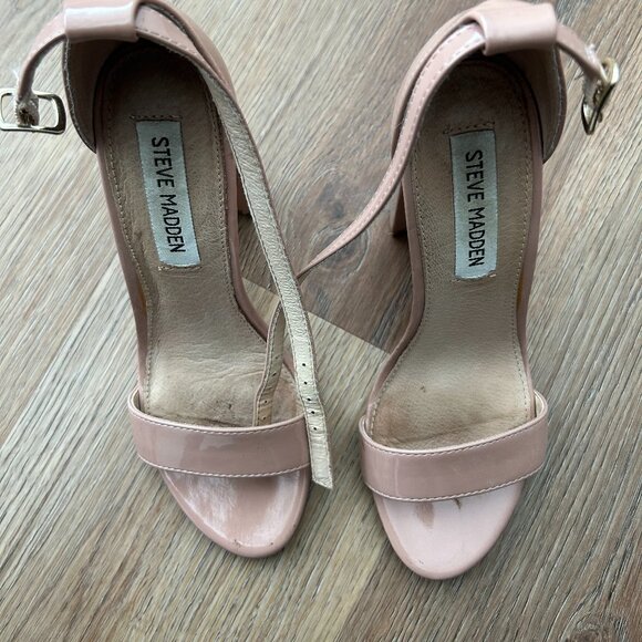 Steve Madden Blush Pink Block Heel - Picture 1 of 3